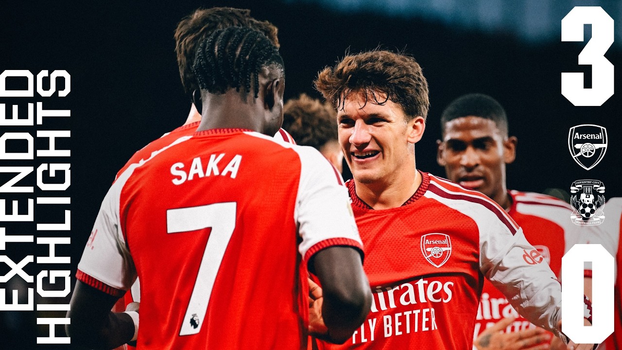 A PERFECT START | EXTENDED HIGHLIGHTS | Arsenal 3 - 0 Coventry | Havertz, Saka, Odegaard | EPL