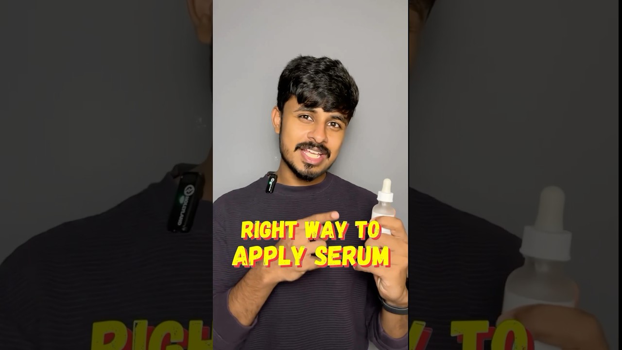 How to apply serum correctly❓ #serum #youtubeshortsindia #telugushorts