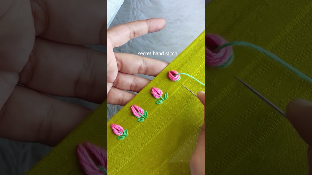 Beautiful cute unique embroidery || elegant lace design #shorts #embroiderydesigns #design