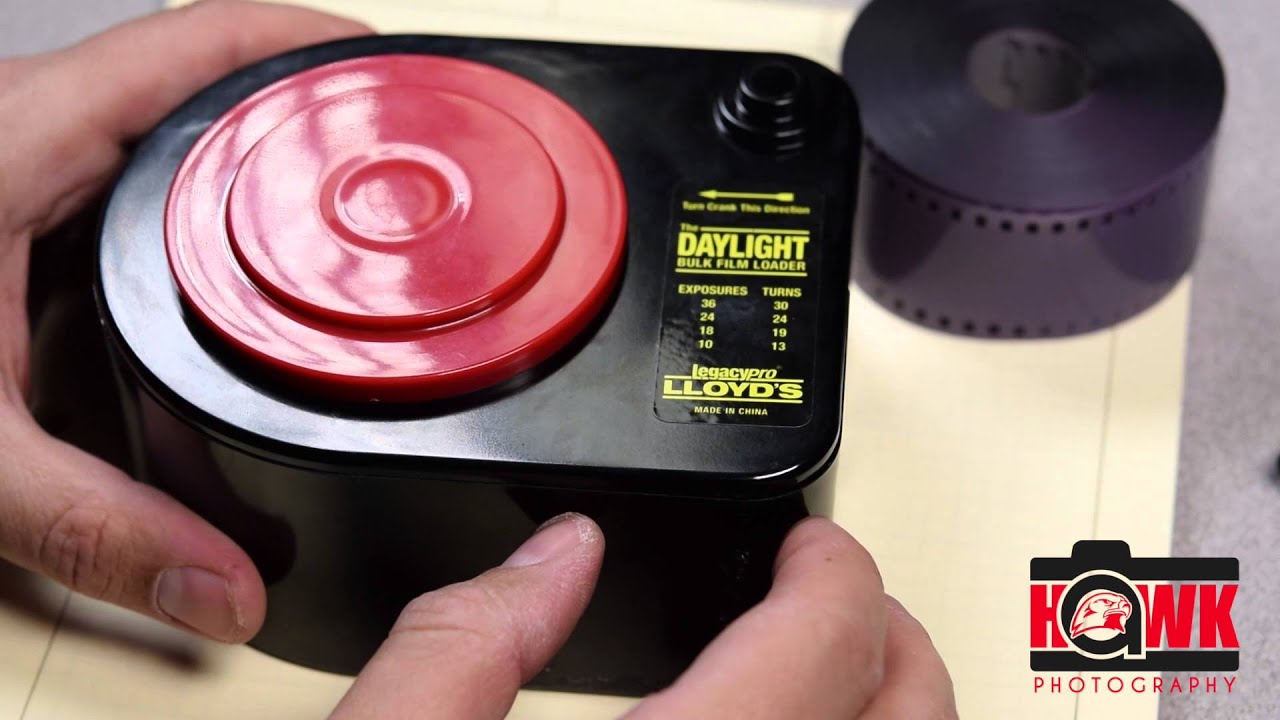 Bulk Film Loader - Loading with film