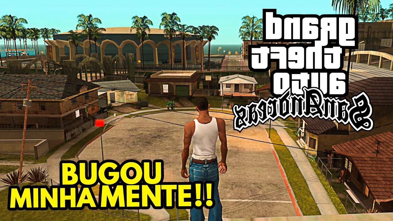 INVERTENDO o mundo do GTA SA - EXPLODIU MINHA CABEÇA