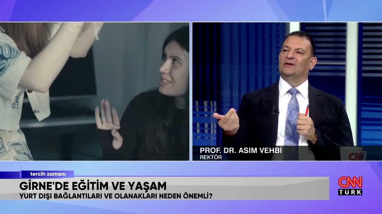 CNN Türk ''Tercih Zamanı'' ARKIN YARATICI SANATLAR TASARIM ÜNİVERSİTESİ Rektörü Prof. Dr. Asım Vehbi