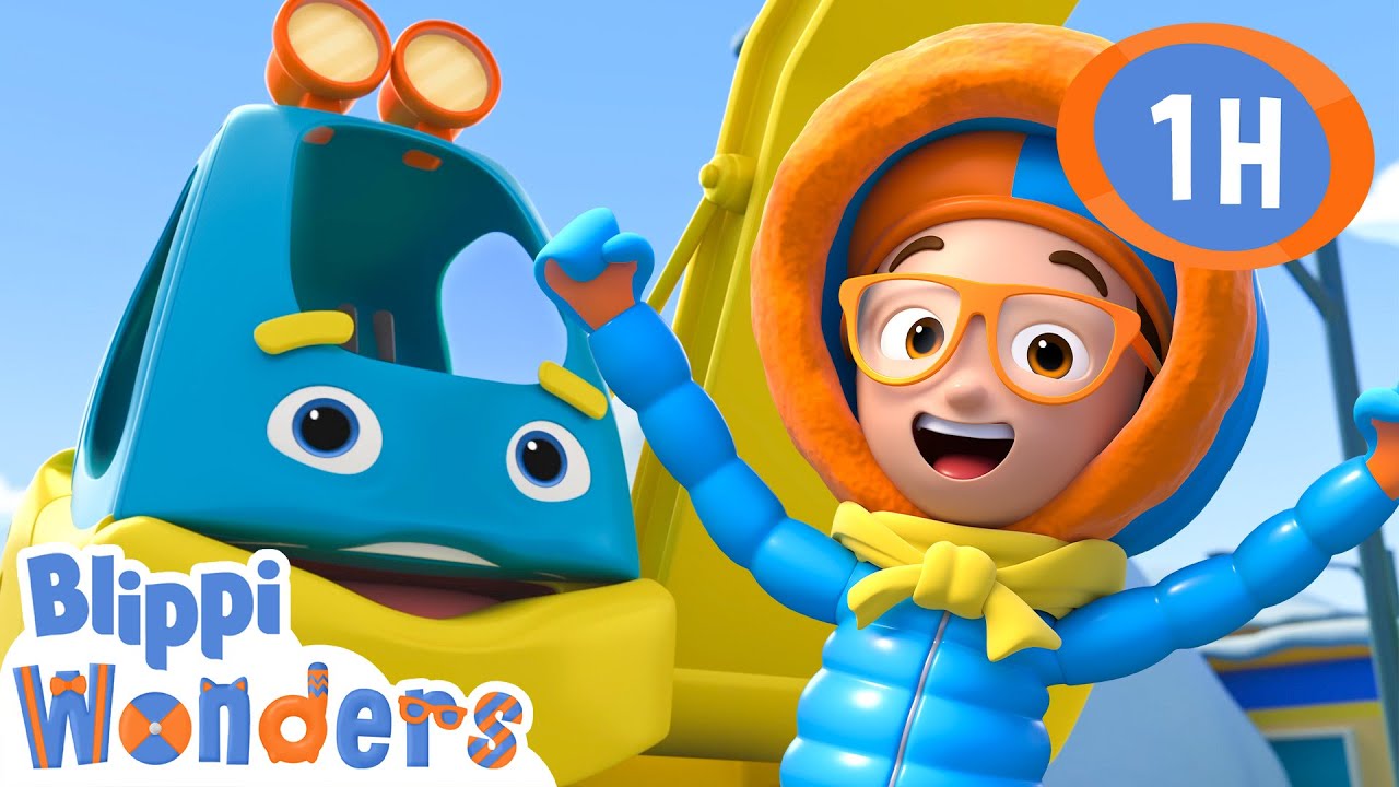Dig, Sing, Repeat! Snowy Excavator Fun! 🚜❄️ | Blippi Wonders Educational Videos for Kids