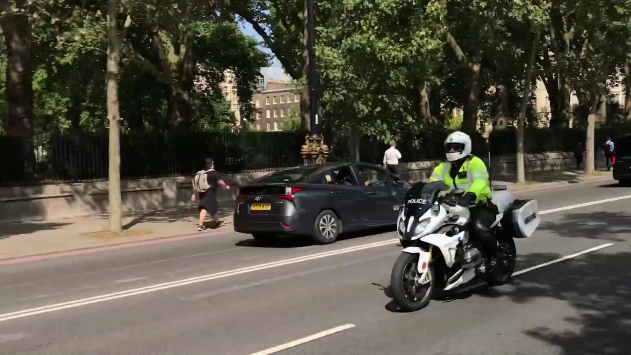 UK Prime Minister - Special Escort Group and Protection Command Convoy in London