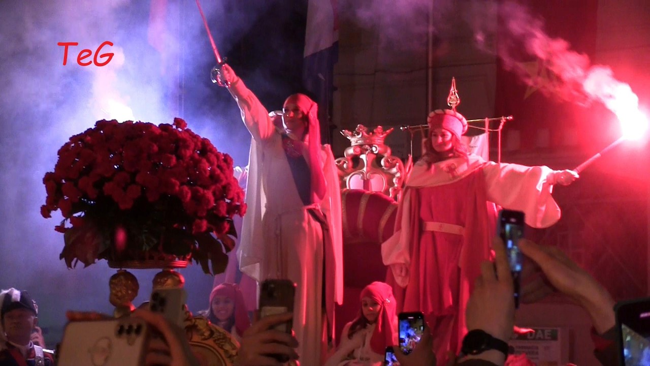 Abbruciamento scarlo in piazza - Carnevale Ivrea 2026