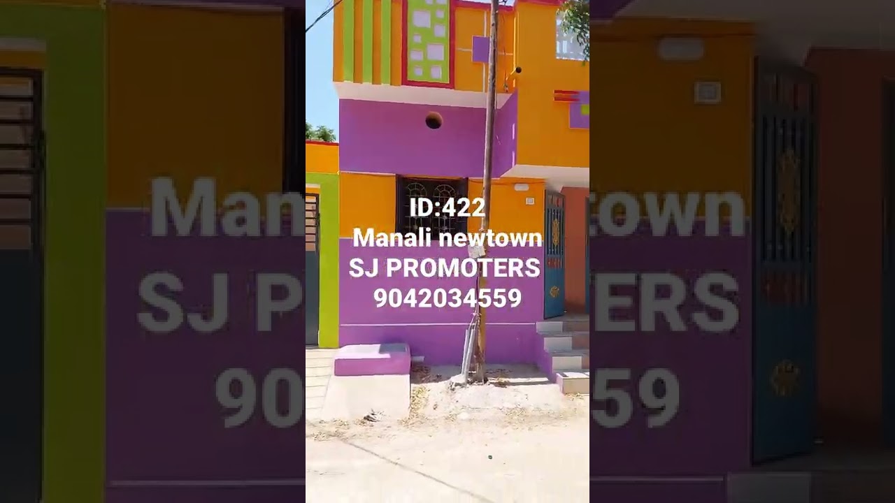 ID:422-New House Sale At Manali newtown Patta Land 420Sft 1bhk North facing 20ft Road 20 Lakhs