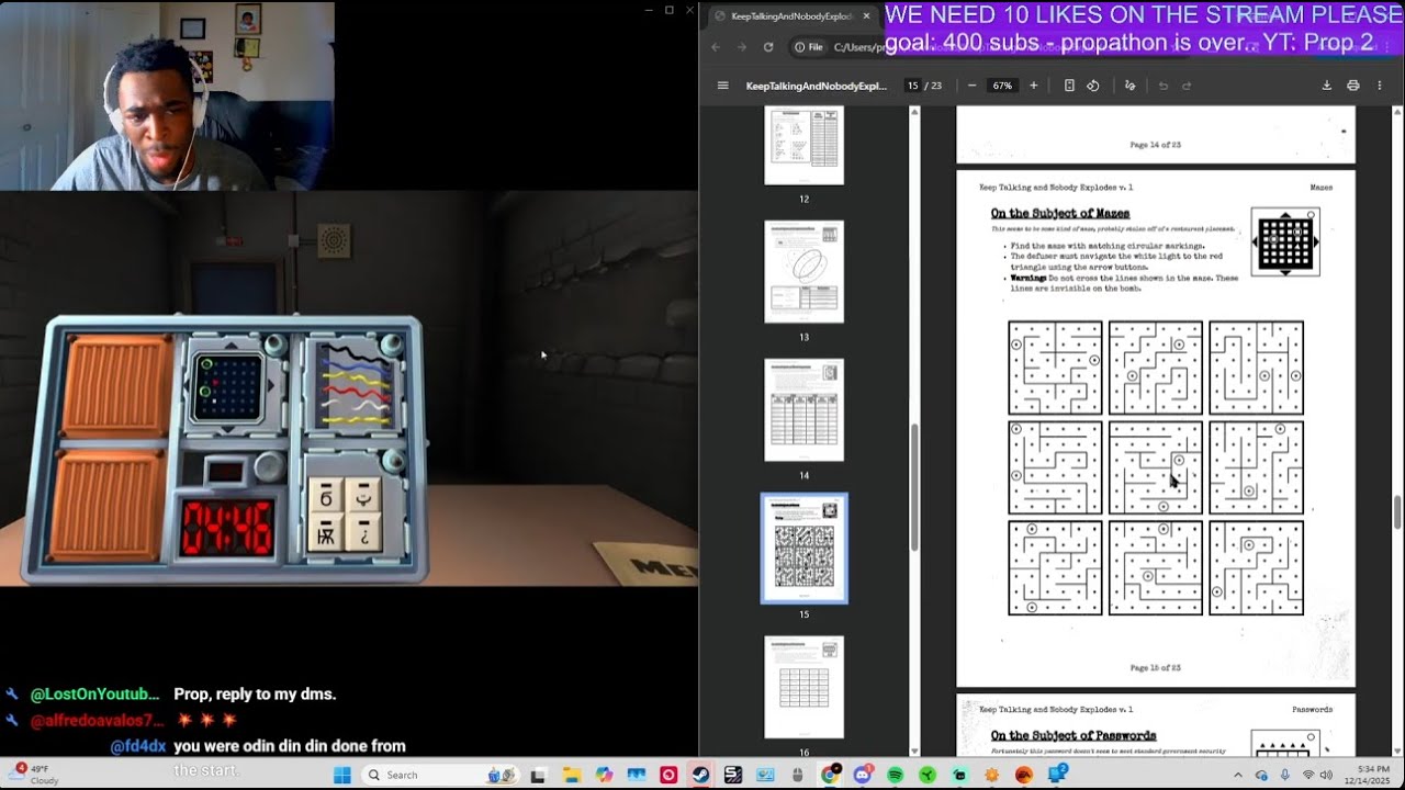 more TEARDOWN, trying Keep Talking and Nobody Explodes as the guide + other games