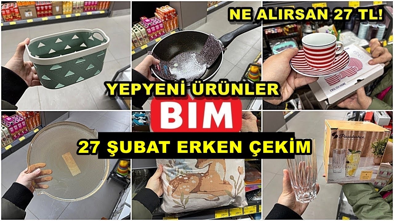 BİME GELDİ HEMEN ALDIK💃BİM 27 ŞUBAT 2026 CUMA💃/GERÇEK İLK VE TEK ERKEN ÇEKİM❗️/YEPYENİ ÜRÜNLER/