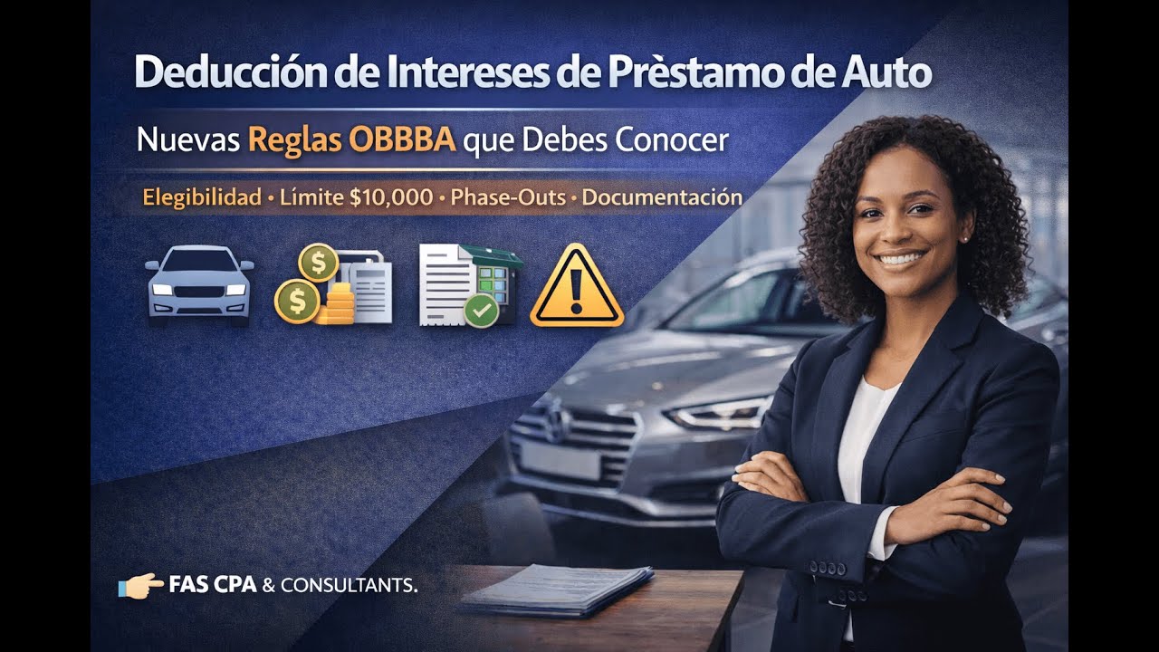 Deducción de intereses de préstamos para autos bajo la OBBBA