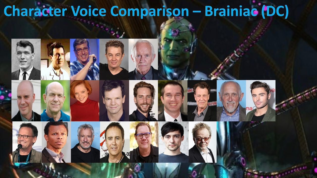CHARACTER VOICE COMPARISON - BRAINIAC (DC)