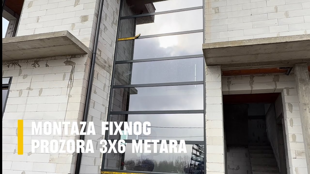 Montaža fiksnog prozora 3x6 metara | Profesionalna ugradnja – Extol Stolarija