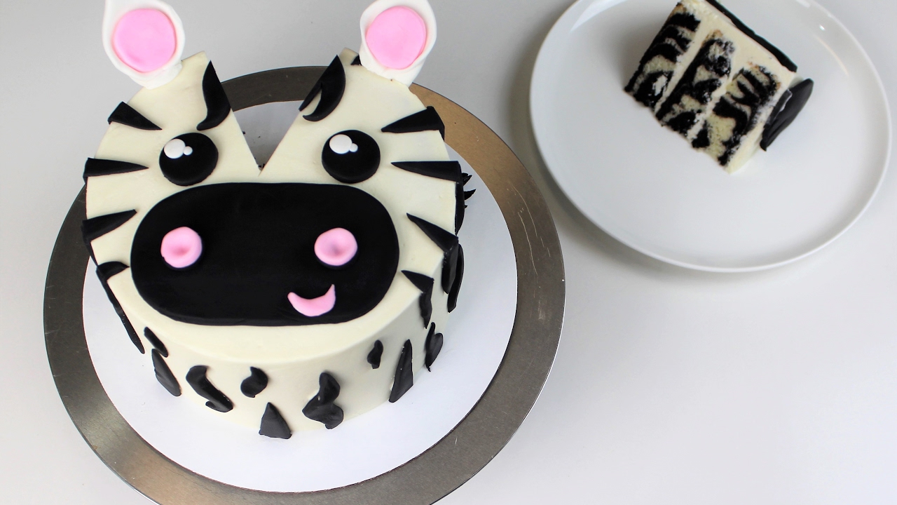 How to Make A Zebra Cake | CHELSWEETS