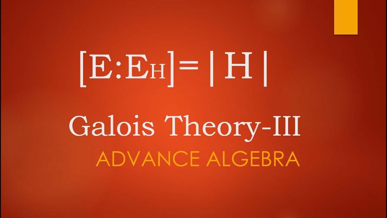 [E:EH] = |H| 