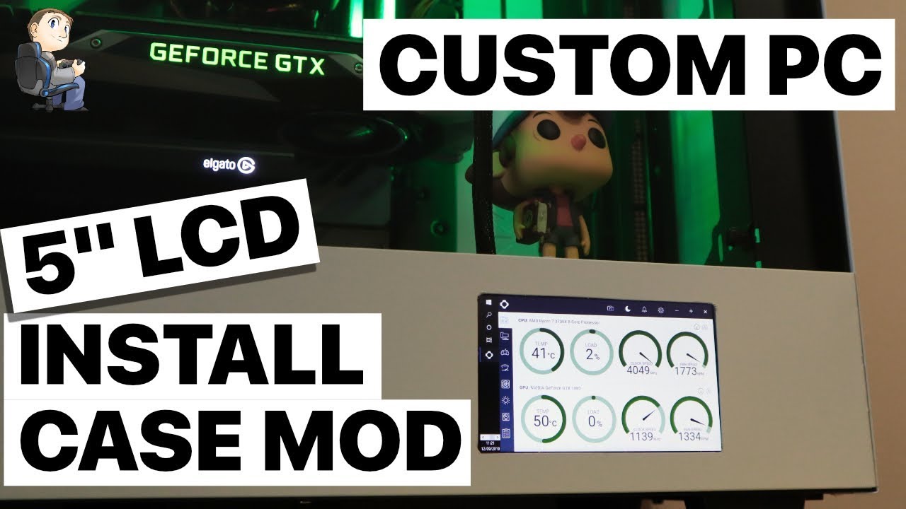 Custom PC - 5 inch LCD Case Install 2019