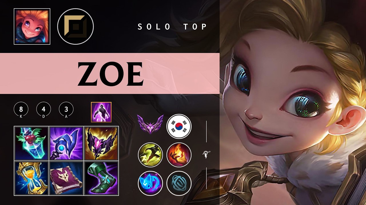Zoe Top vs Kennen - KR Master Patch 26.04