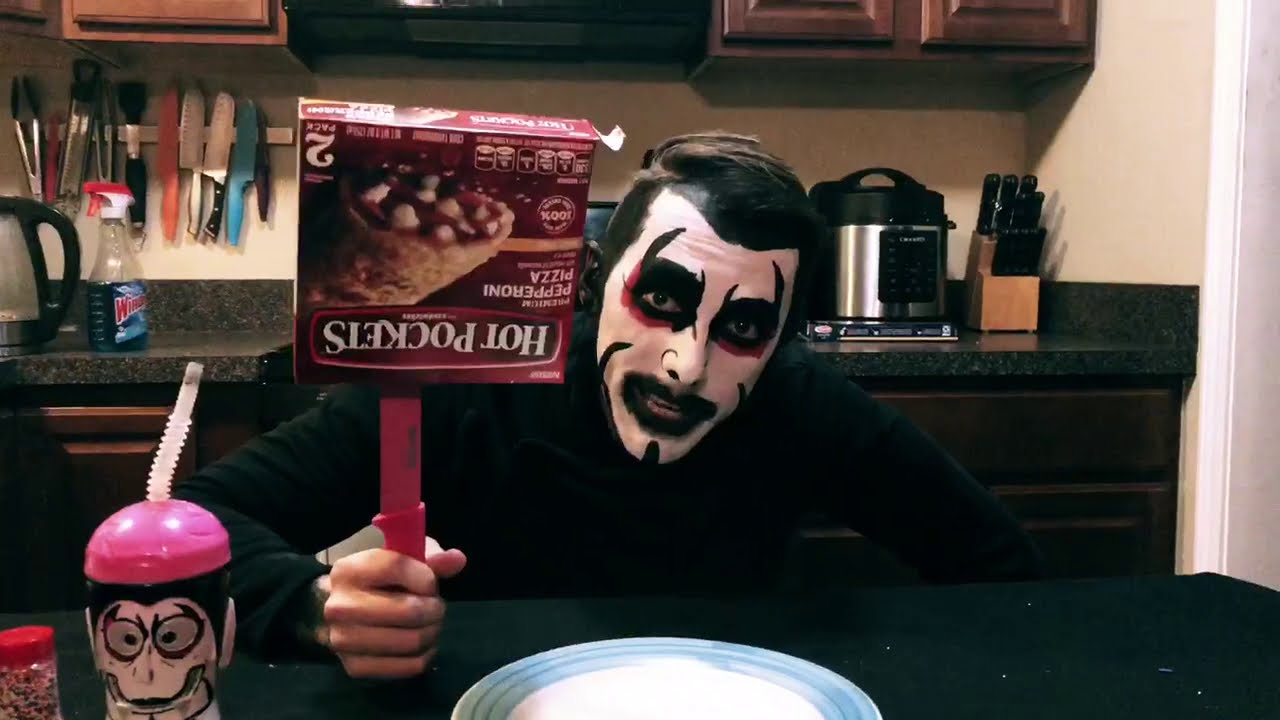 Dining with Danhausen cooking hot pockets