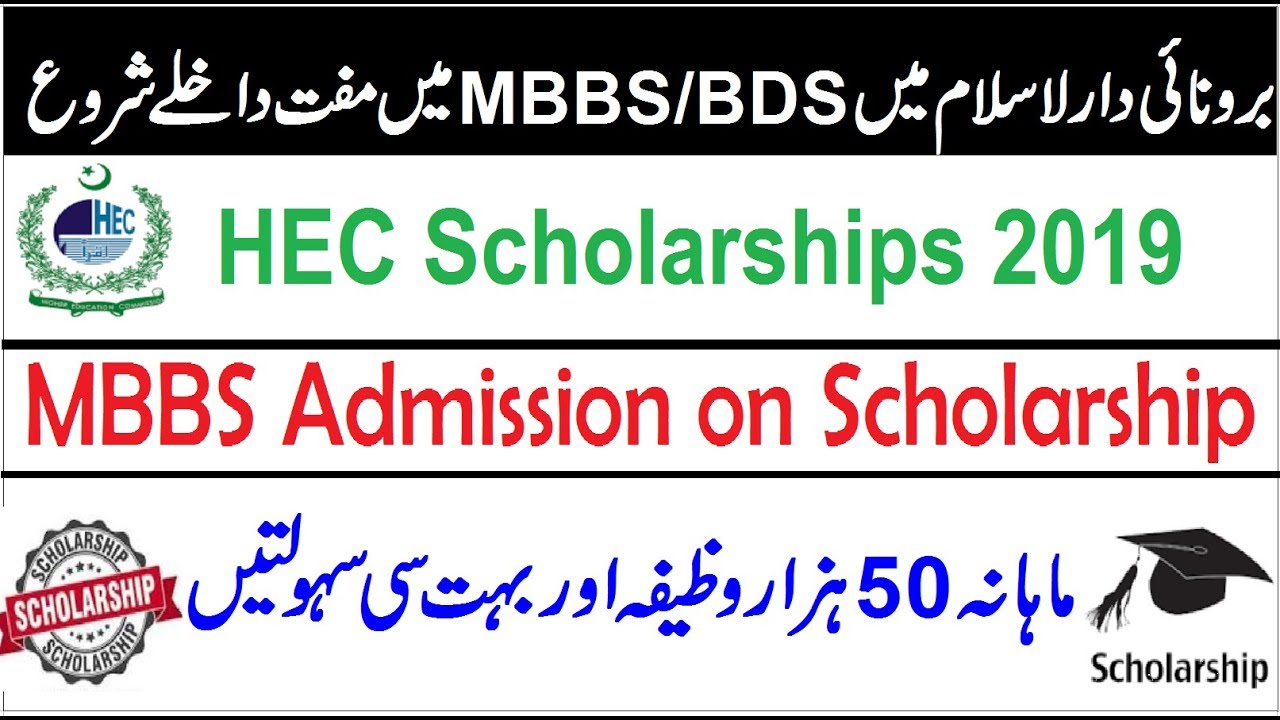 MBBS/BDS Admission on Scholarships 2019 /Monthly 51000 Rupees in Baronei Darussalam