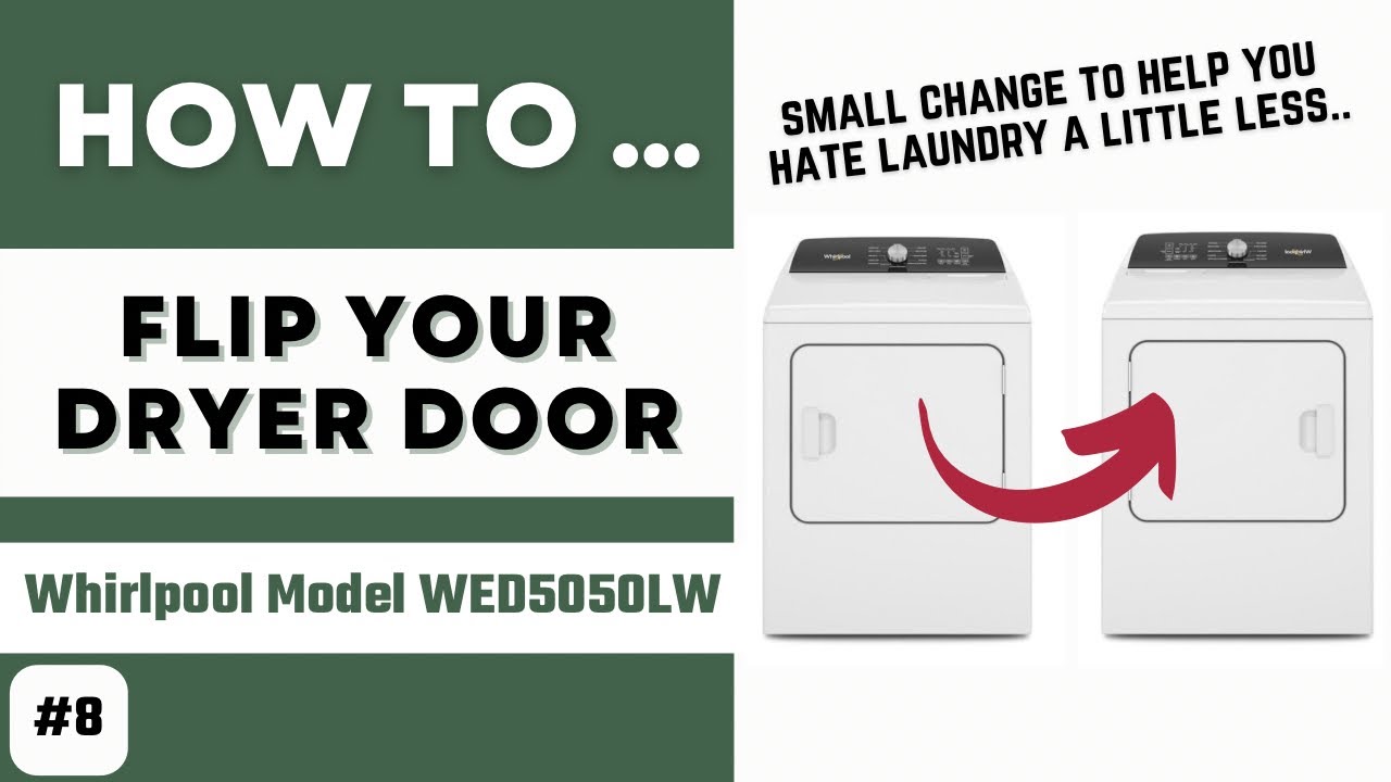 Как перевернуть / поменять / перевесить дверцу сушильной машины - Whirlpool WED5050LW - Ненавидьт...
