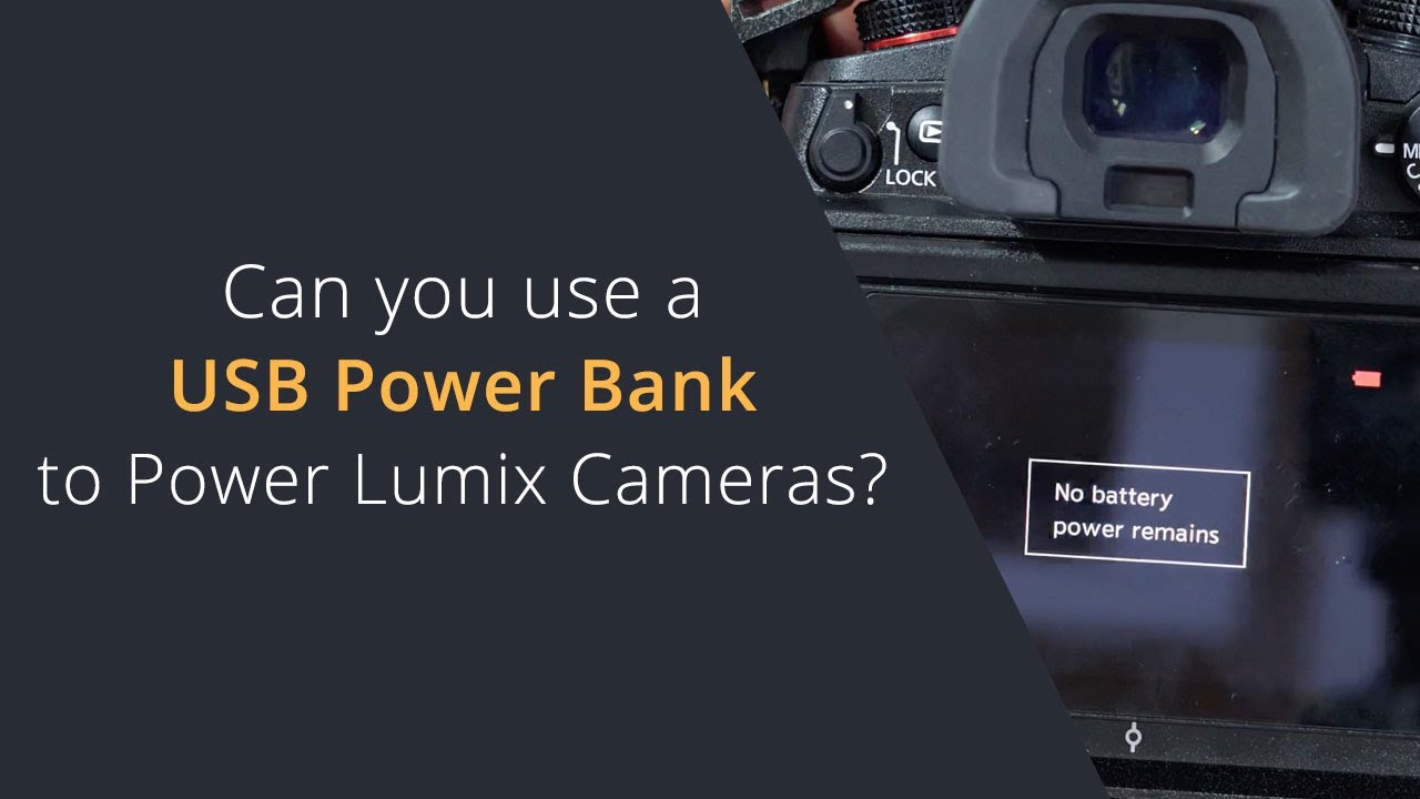 Can you power the Panasonic GH6 over USB with a Power Bank? Can you power a Lumix Camera over USB?
