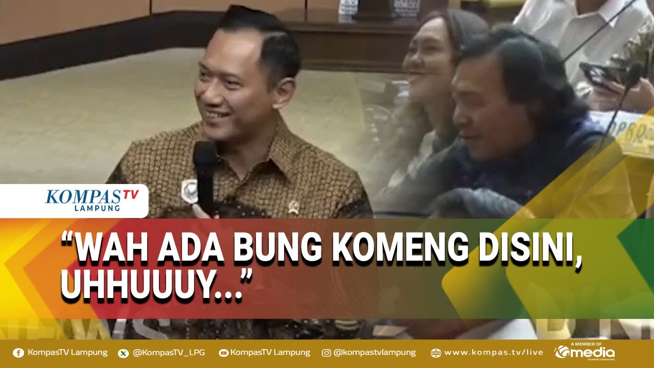 Rapat Koordinasi Daerah, AHY Sapa Senator Komeng: Uhhuuyy...