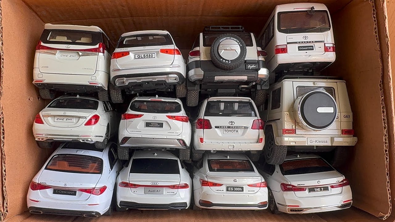 Vamos a recoger modelos de autos diecast: Mercedes, Toyota,Lexus,BMw,Audi. 🚗