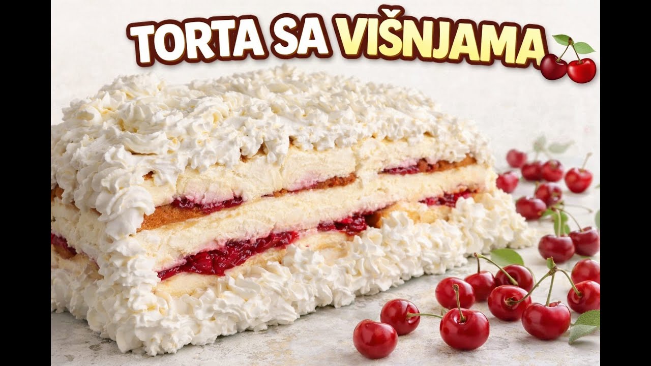 Bez rerne! Torta sa višnjama bez pečenja koja uvek uspe 🍰🍒