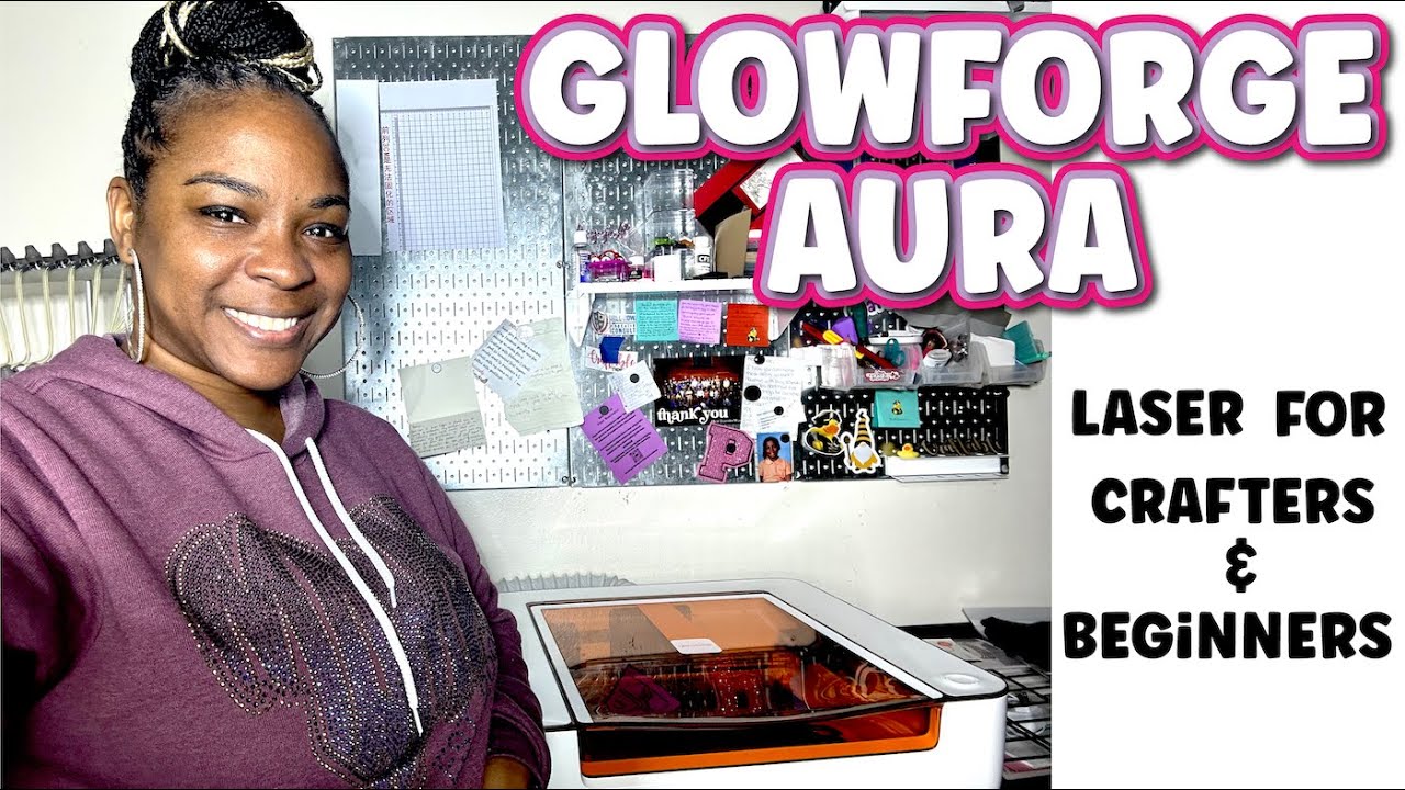 GLOWFORGE AURA | UNBOX & TEST THE LATEST LASER FOR CRAFTERS | WOOD & ACRYLIC KEYCHAIN | MAKE T-SHIRT