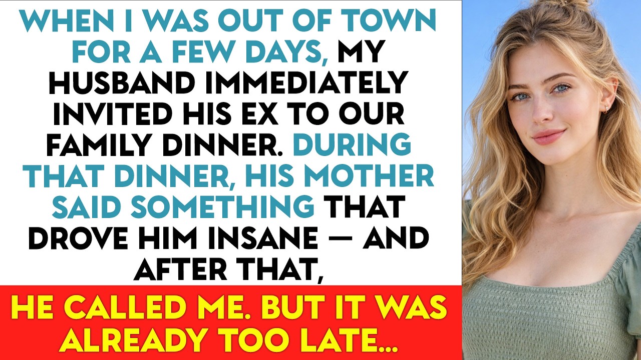 When I Was Out Of Town For A Few Days, My Husband Immediately Invited His Ex To Our Family…