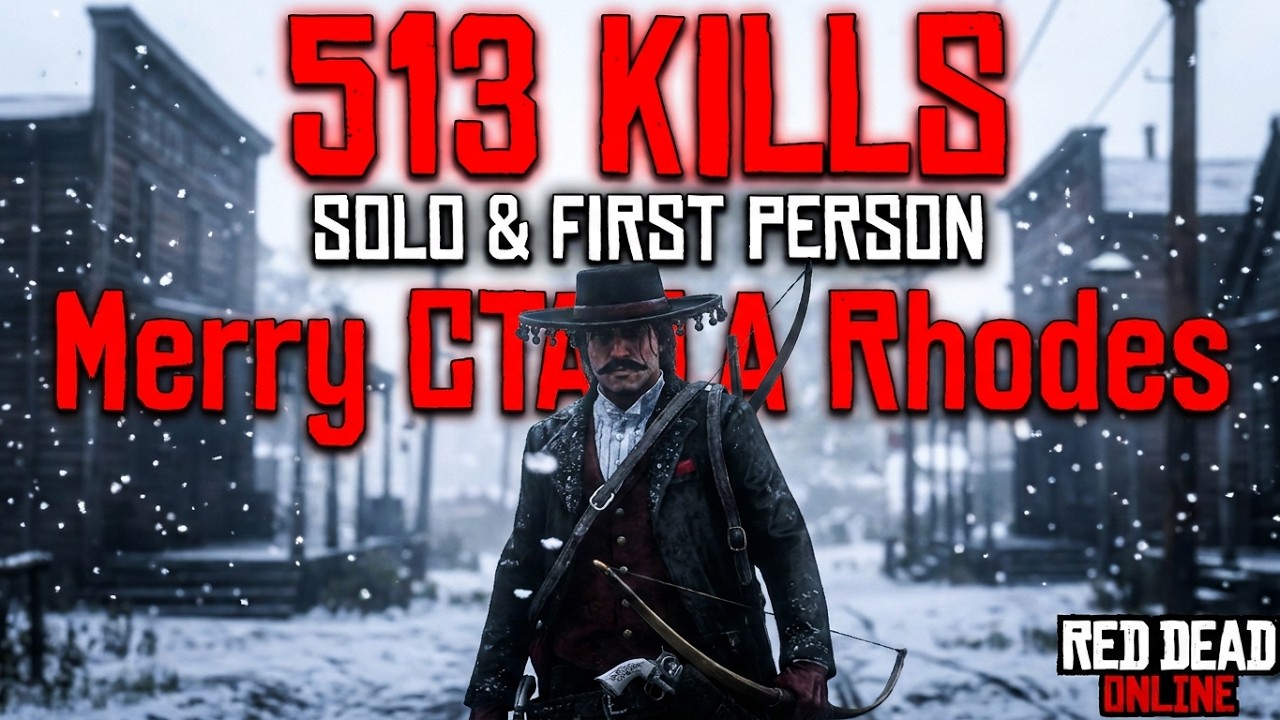 Merry CTA Rhodes | Solo & First Person | 513 kills -1ª Pessoa/Solo - XBOX ONE 😳#CallToArms #rdo