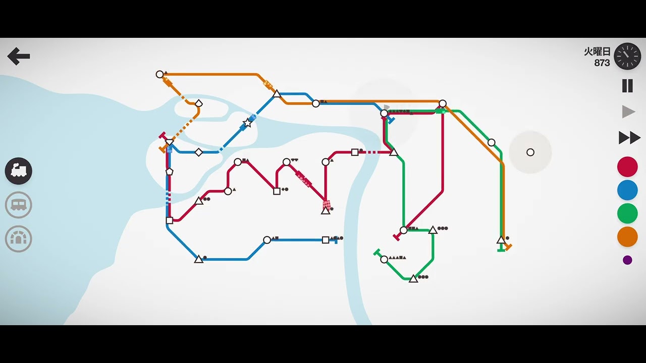 【Mini Metro】 ミニメトロ　地下鉄デザインゲーム　#MiniMetro#games #gameplay  サンクトペテルブルク