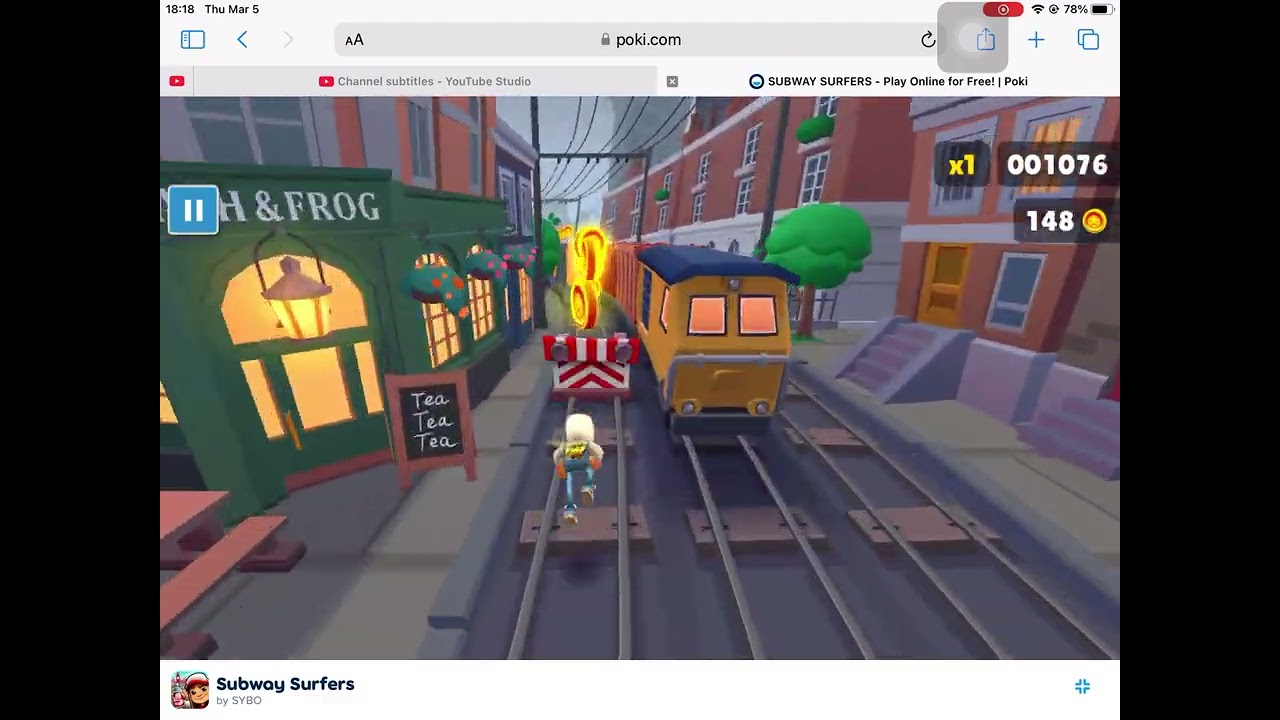 Subway surfers gameplay on poki 
