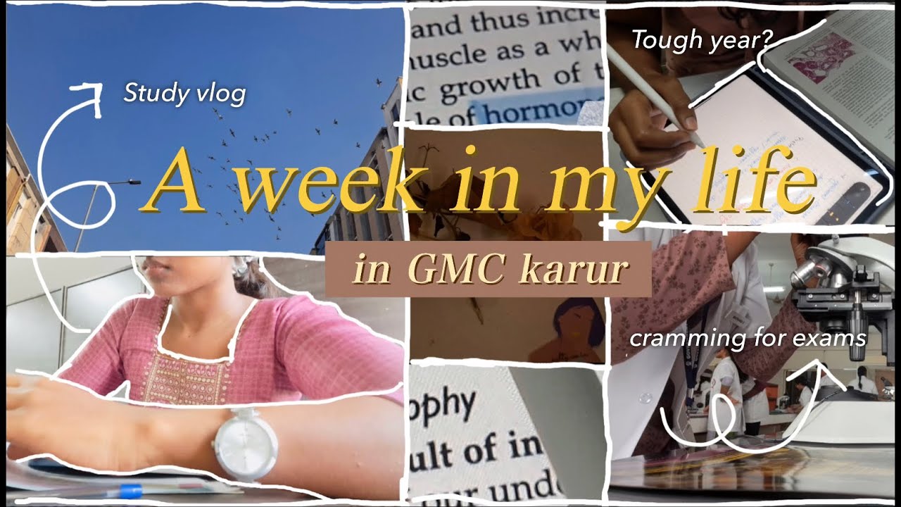 A week in my life | GMC karur | MBBS vlog | Medico life | Study vlog|  NEET #minivlog