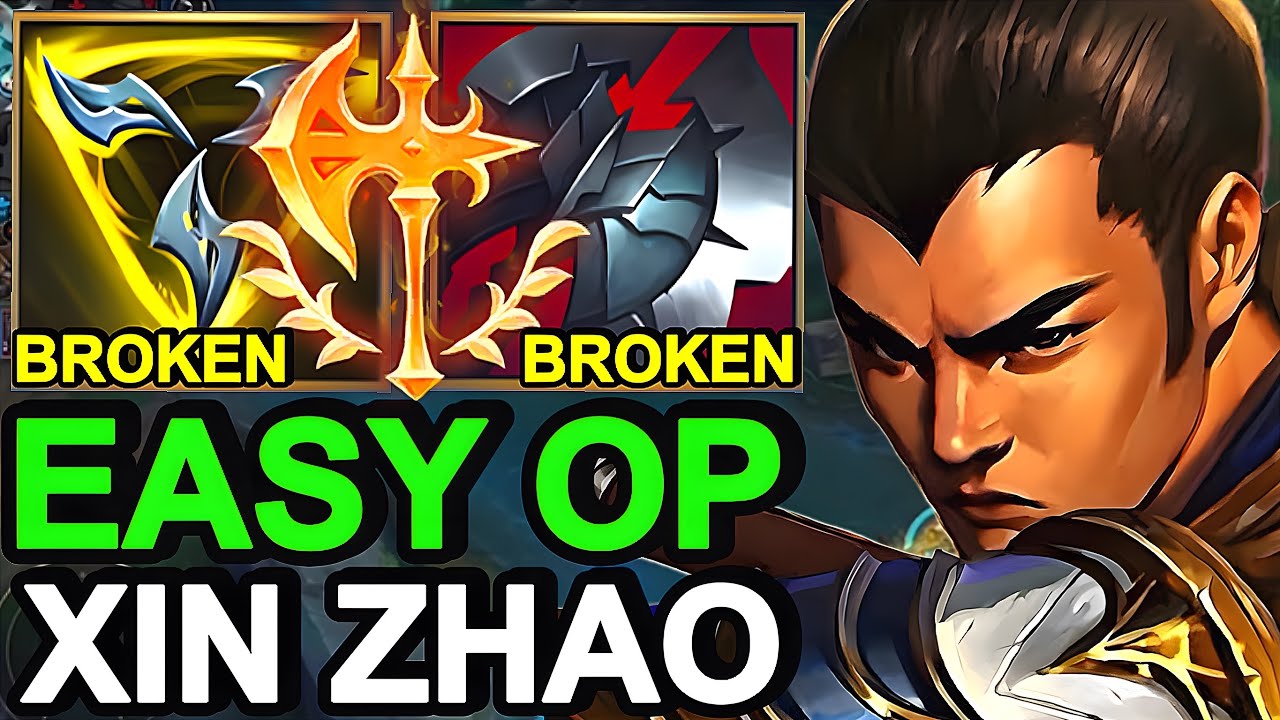 Wild Rift China Xin Zhao Jungle - Broken OP Xinzhao Build Runes - Challenger Solo Rank Gameplay
