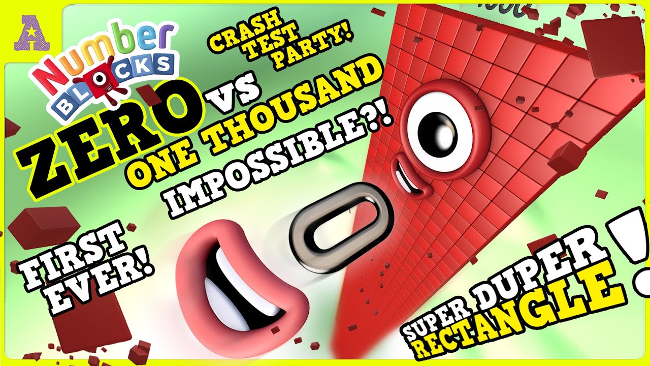 Is it possible?!! Numberblock ZERO vs tower 1000 Super Duper Rectangle