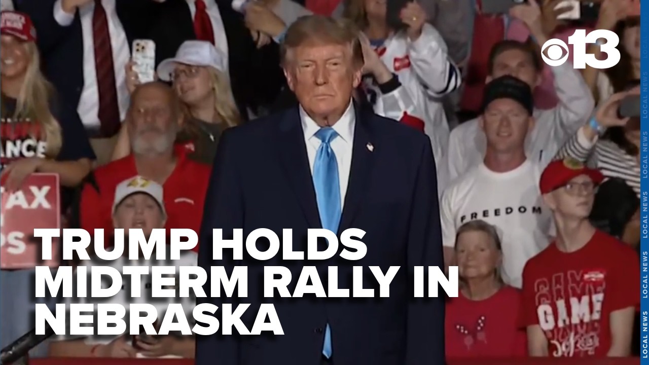 President Trump holds midterm rally in Nebraska