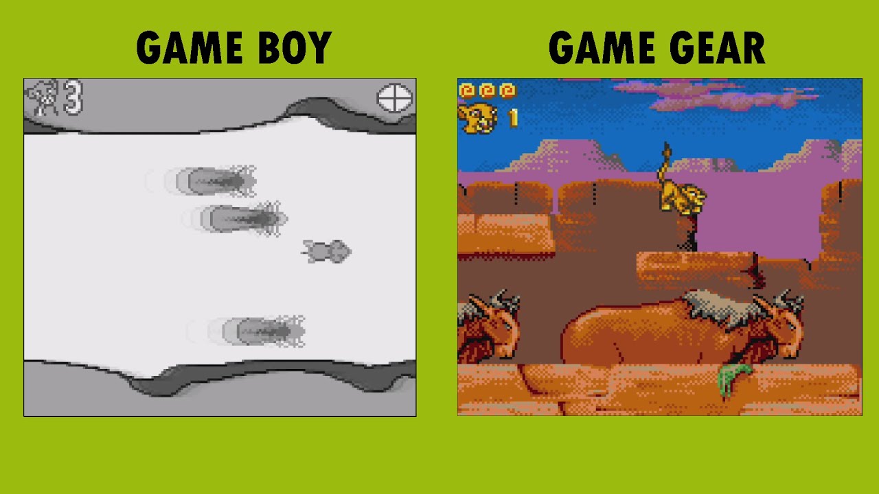 Game Boy Vs Game Gear - The Lion King