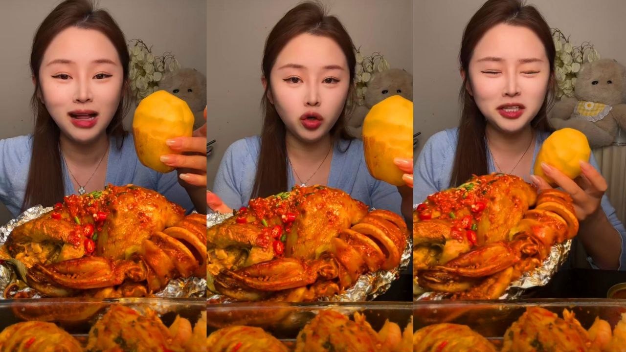 ASMR SPICY ROAST CHICKEN & MALA HOT POT MUKBANG | EXTREME CHILI CHALLENGE | EATING SHOW
