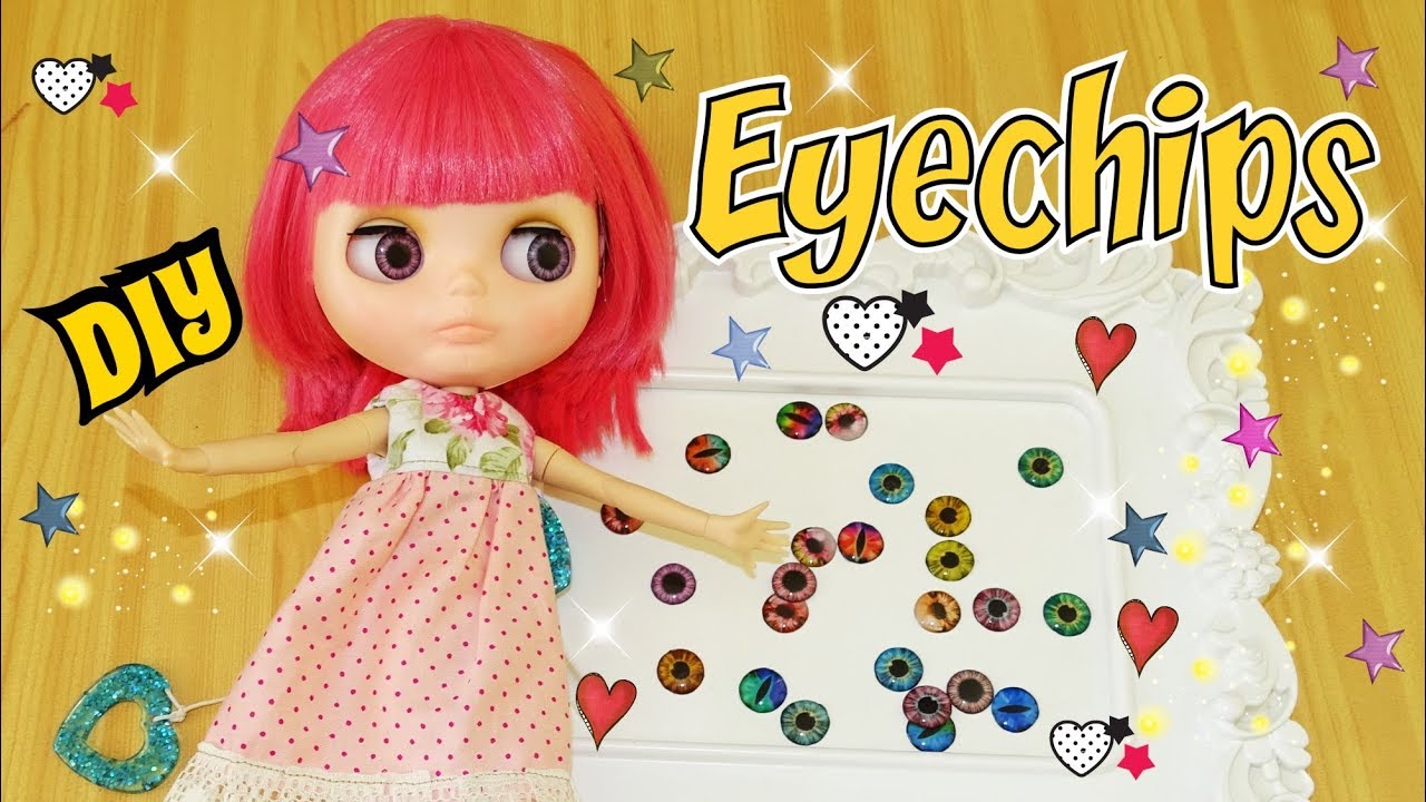 Como hacer Eyechips para Muñecas Blythes DIY Tutorial