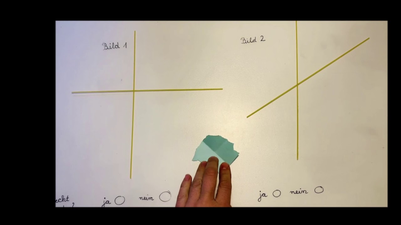 Mathematik Klasse 4: Geometrie - senkrecht - parallel - rechter Winkel - Geodreieck