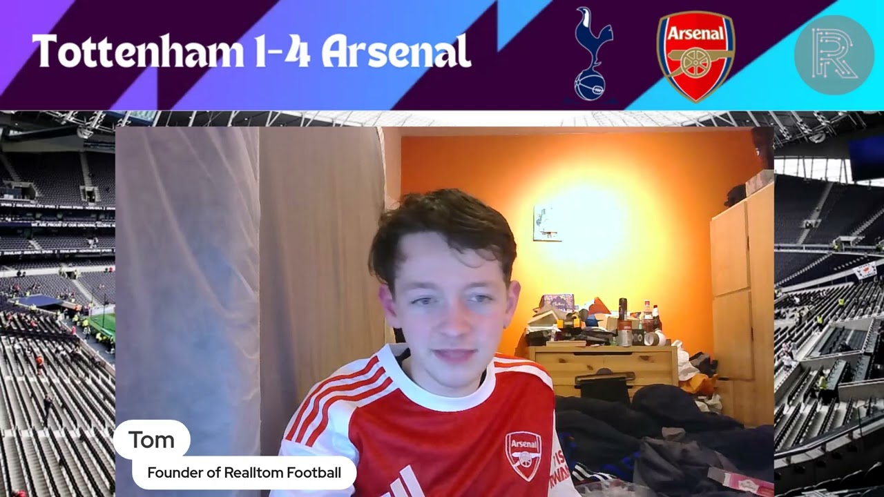 TOTTENHAM 1-4 ARSENAL (BUZZING TOM FANCAM) 4-1 AGAIN OLE OLE