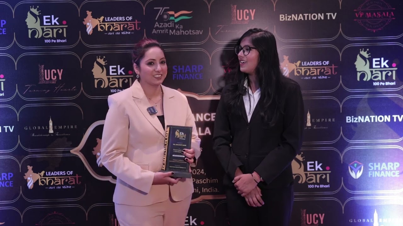 MS. KIRAN DEEP KAUR IS A CHEF AND IS FEELING VERY PROUD TO ACHIEVE THE AWARD