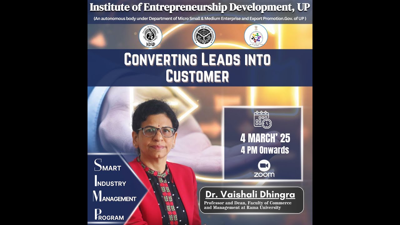 AMS(4 march)-Converting Leads into Customers-Dr. Vaishali Dhingra