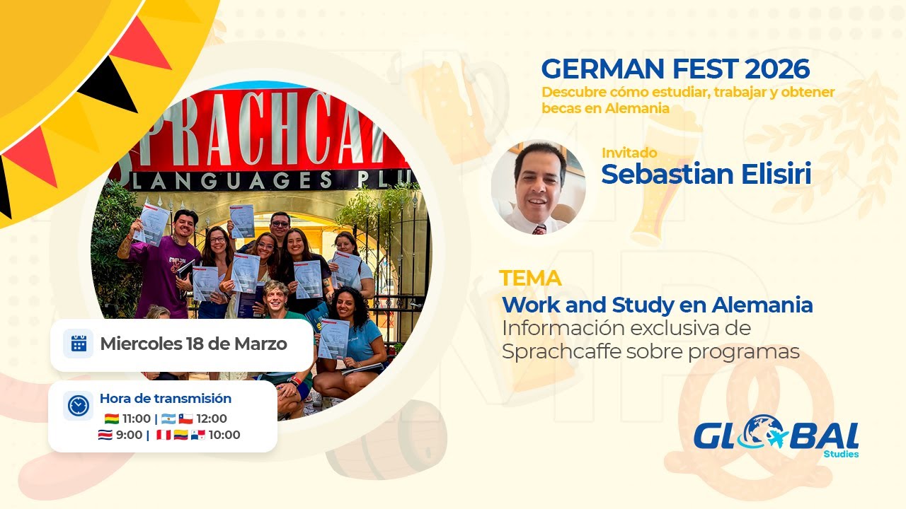 Estudia y Trabaja en Alemania 🇩🇪 | Programas Oficiales con Sprachcaffe – German Fest 2026