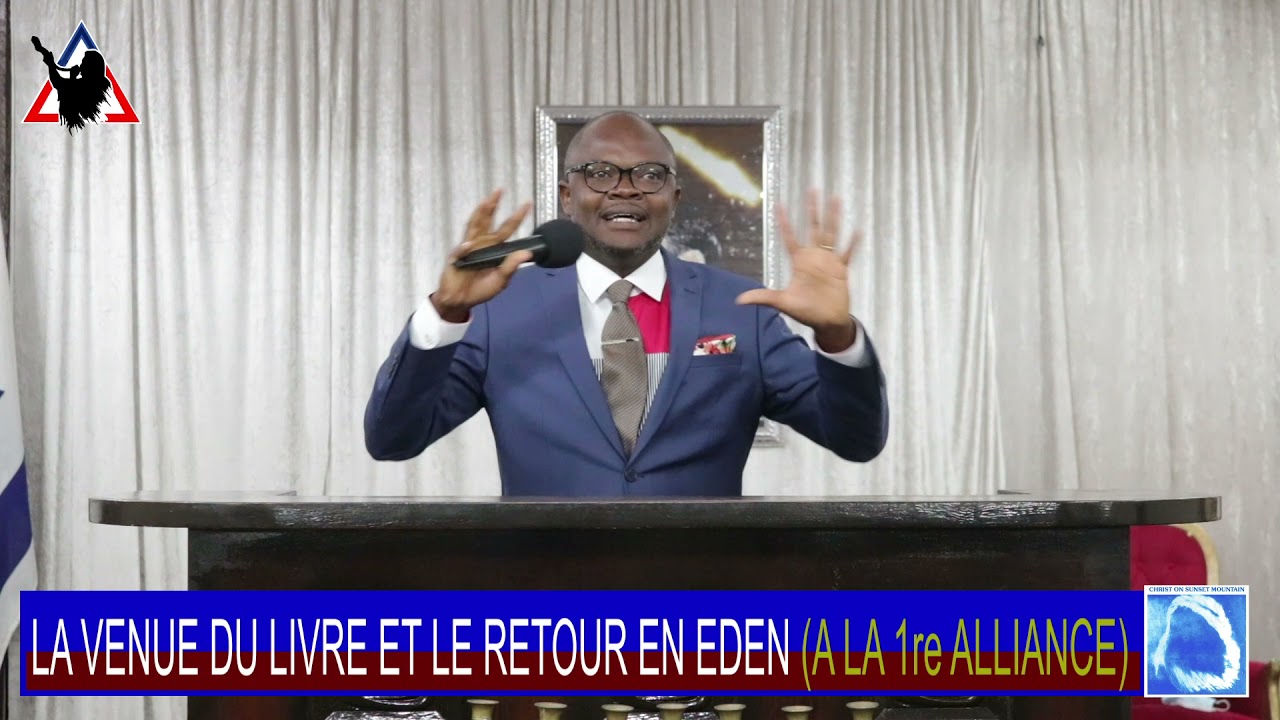 Pst Roger MASANKA: LA VENUE DU LIVRE ET LE RETOUR A LA PREMIÈRE ALLIANCE.