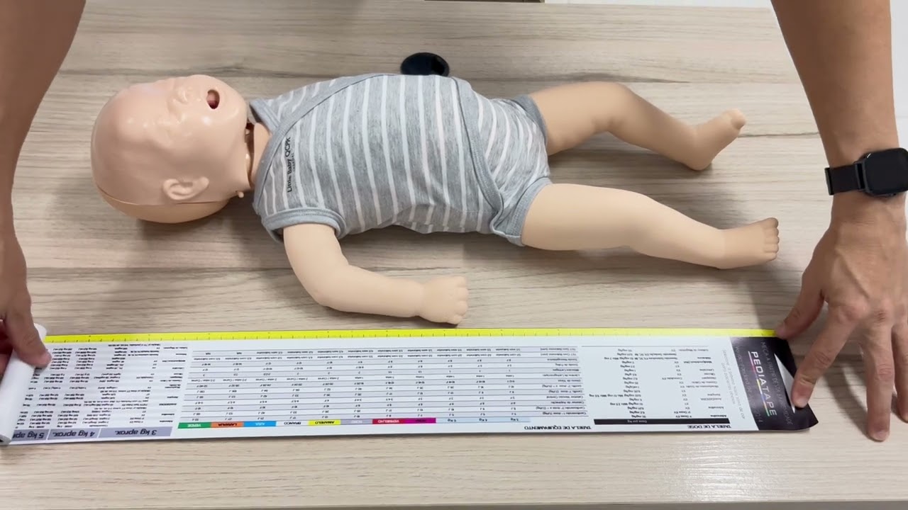 FITA DE REANIMAÇÃO PEDIÁTRICA OU FITA PEDIÁTRICA DE BROSELOW
