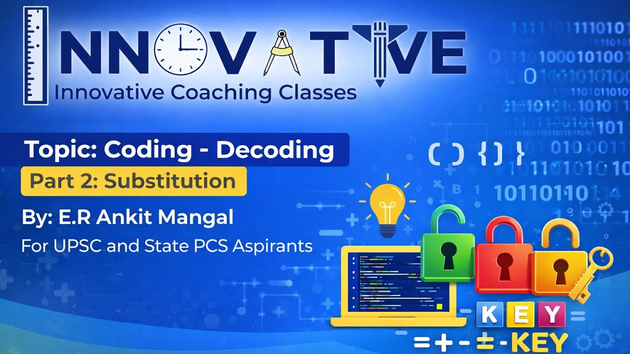 Coding–Decoding Reasoning | Substitution Method (Part-2) | UPSC, State PCS & SSC