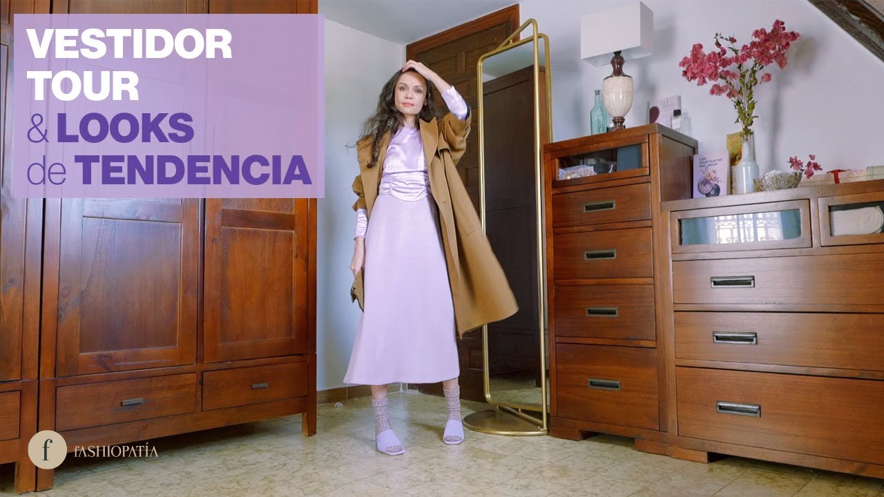 VESTIDOR TOUR + LOOKS combinando Tendencias y No Tendencias | Decorando mi vestidor | Fashiopatía