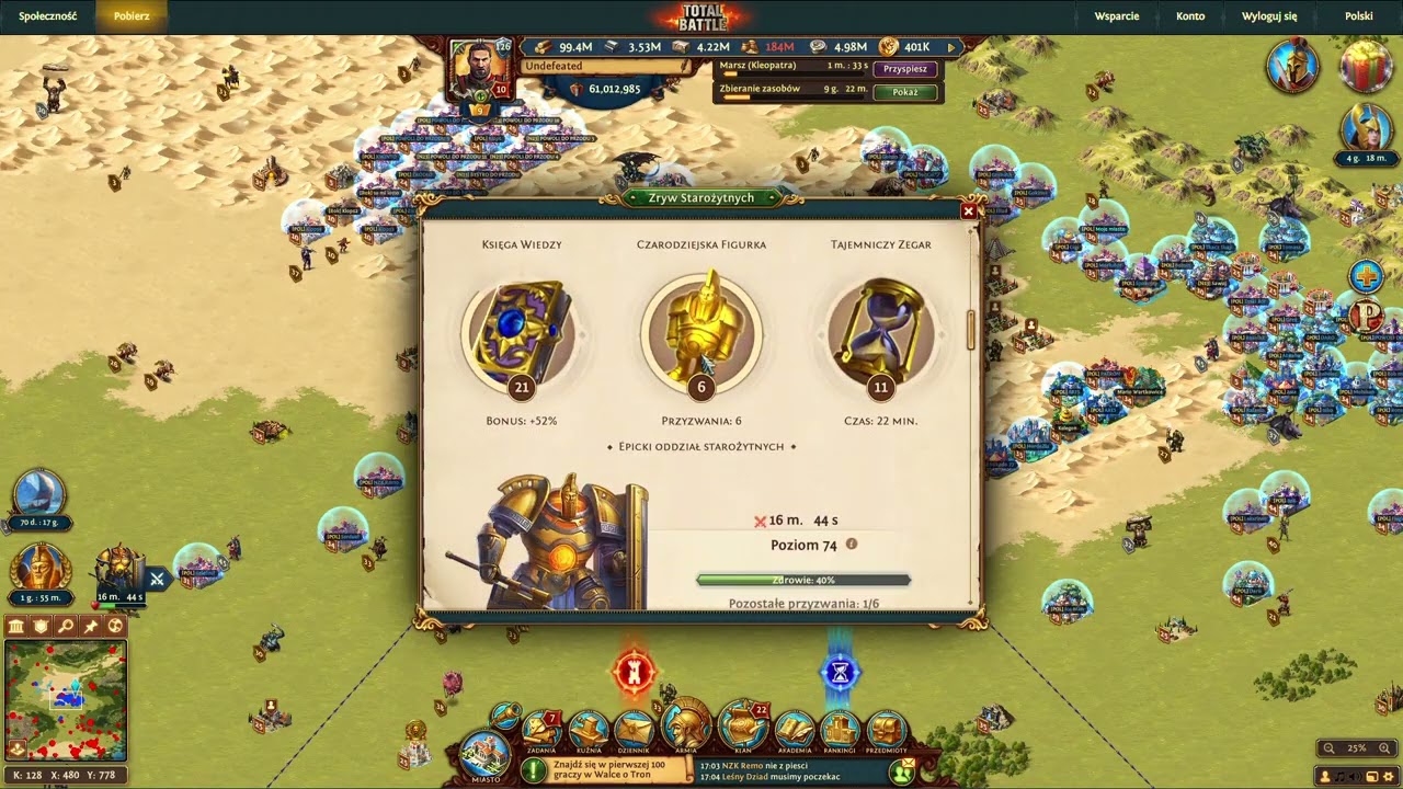 Total Battle - Taktyczna Gra Wojenna | Zryw Starożytnych; jak atakować blaszaka? #totalbattle #gry