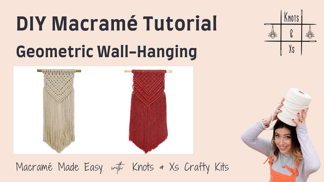 Easy, Beginner-Friendly Macramé Geometric Wall Hanging Tutorial