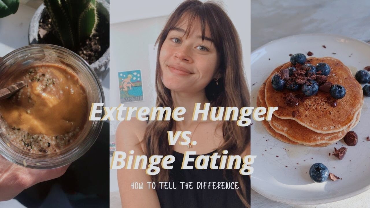 EXTREME HUNGER VS. BINGE EATING IN ED RECOVERY // how to tell the difference